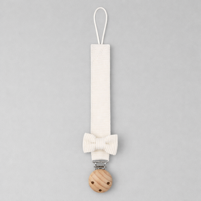 attache tetine bebe accrocheur blanc