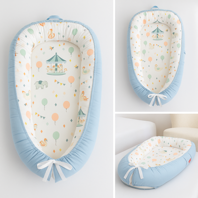 cocon bébé dodo parc d'attractions présenté en trois sections