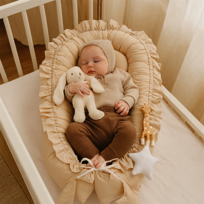 cocon pour bebe jolinid café au lait avec bébé endormi