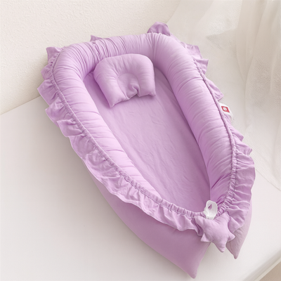 cocon pour bebe jolinid violet confortable
