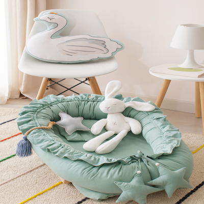 cocon pour bebe nidou vert admirable