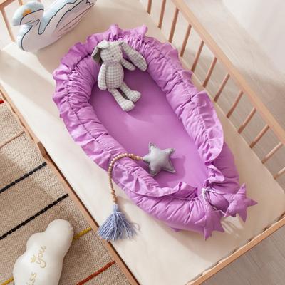 cocon pour bebe nidou violet foncé confortable