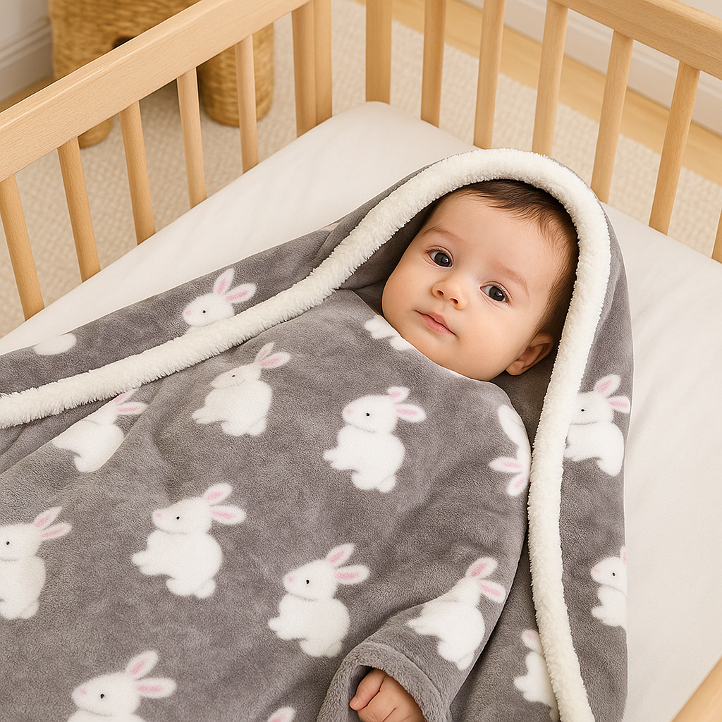 COUVERTURE BÉBÉ | FLANELLE - BABYSTORE - BKAM