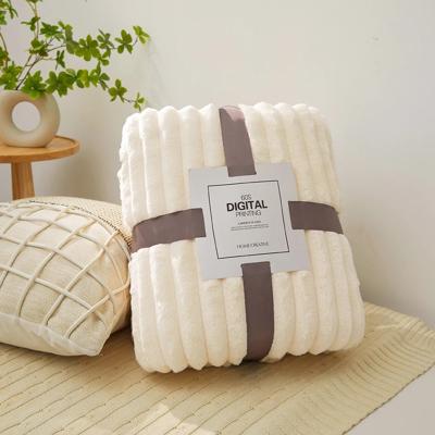couverture bebe polaire moelleuse beige confortable