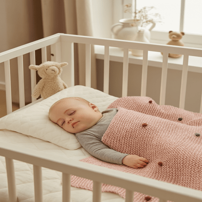 COUVERTURE BÉBÉ | TRICOT - BABYSTORE - BKAM