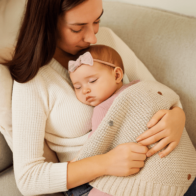 COUVERTURE BÉBÉ | TRICOT - BABYSTORE - BKAM