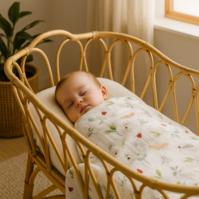 couverture d emmaillotage nid de douceur insecte apaisant bébé endormi