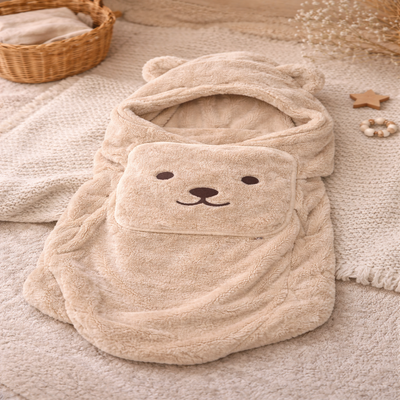 couverture enveloppante bebe chaud kaki