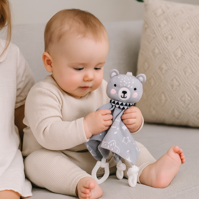 doudou bebe amusant bear s'amusant avec bébé