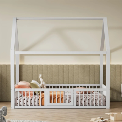 lit au sol bébé cabane apaisant