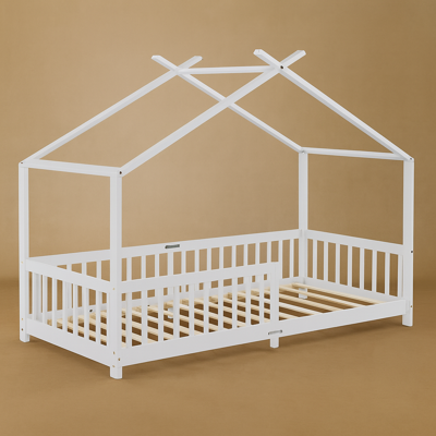 lit au sol bebe style montessori blanc apaisant