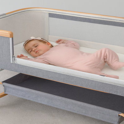 lit cododo 3 en 1 gris golf enfant couché