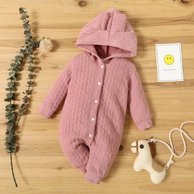 pyjama bébé fille à capuche rose