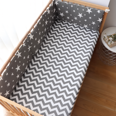 tour de lit pour bebe doux étoiles avec drap doux