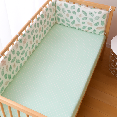tour de lit pour bebe feuille avec drap joli