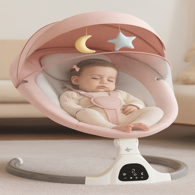 transat bebe bascule électrique bébé dort