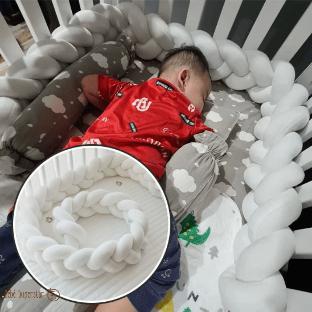 TRESSE DE LIT BÉBÉ | BLANC - BABYSTORE - BKAM