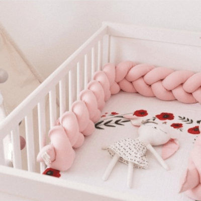 TRESSE DE LIT BÉBÉ | ROSE - BABYSTORE - BKAM