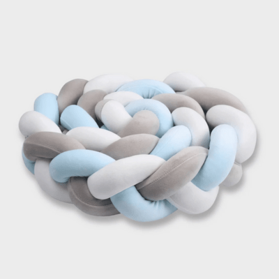 TRESSE DE LIT | BLEU BLANC GRIS - BABYSTORE - BKAM