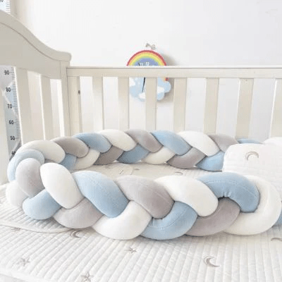 TRESSE DE LIT | BLEU BLANC GRIS - BABYSTORE - BKAM