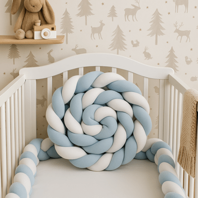 TRESSE DE LIT | BLEU ET BLANC - BABYSTORE - BKAM
