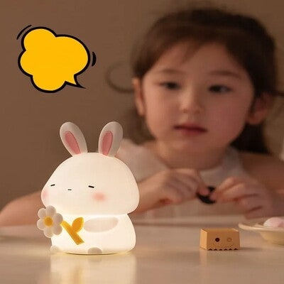 veilleuse lapin apaisante enfant joue