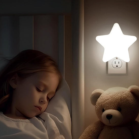 veilleuse sur prise led étoile blanc gardien des cauchemars
