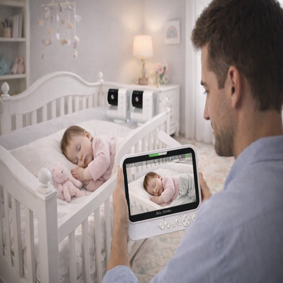babyphone bidirectionnel deux caméras papa avec moniteur