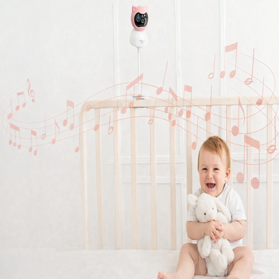 babyphone camera rotation 360  enfant avec doudou