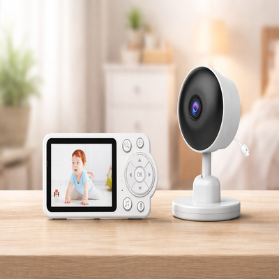 babyphone caméra sécuritaire blanc