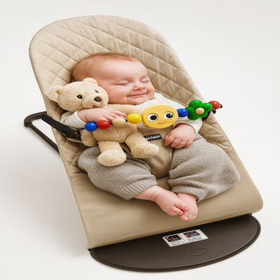 balancelle bebe berceuse sérénité beige enfant endormi