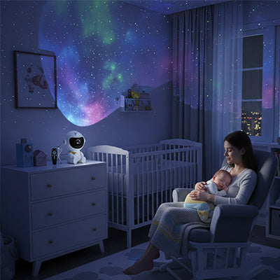 bebe projection plafond astronaute maman avec bébé