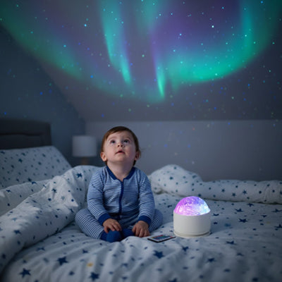 bebe projection plafond aurore enfant regarde plafond
