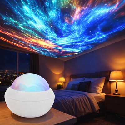 bebe projection plafond veilleuse noël blanc dans chambre