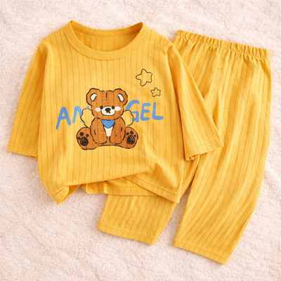 bebe pyjamas doux jaune