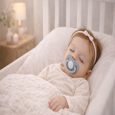 bebe sucette douce gris enfant dort