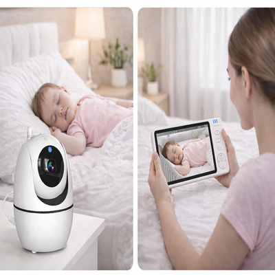 camera bebe avec berceuse enfant dort