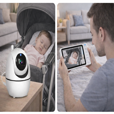 camera bebe avec berceuse enfant endormi