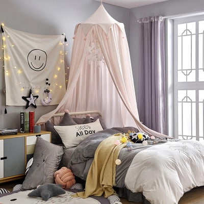 ciel de lit angélique rose clair tout doux