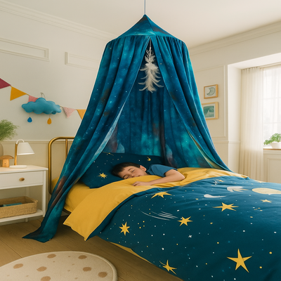 ciel de lit doux rêves enfant bleu ciel enfant endormi