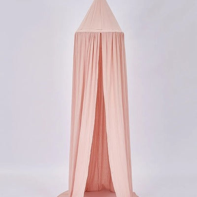 ciel de lit enfant protecteur rose