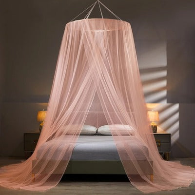 ciel de lit pour bebe cocon protecteur rose