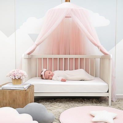 ciel de lit pour fille respirant rose fille endormi