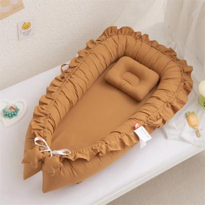 cocon pour bebe jolinid marron portable