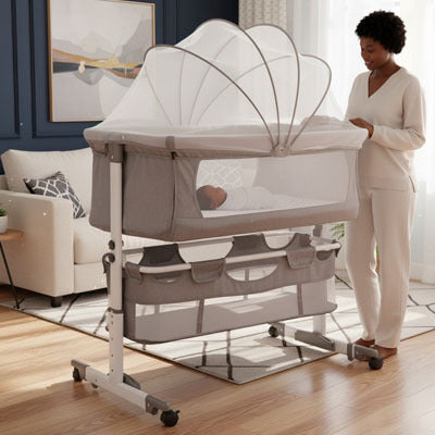 cododo beige portable maman avec bébé