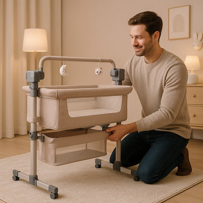 cododo lit beige papa installe