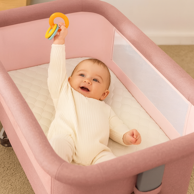 cododo lit rose enfant s'amuse