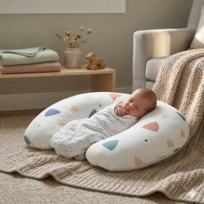coussin d allaitement relaxant enfant couché
