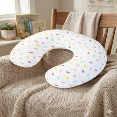 coussin d allaitement relaxant rubans colorés