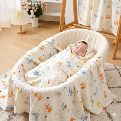 couverture bebe confortable enfant dort paisiblement